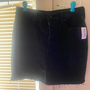 Black Old Navy High-Rise Skirt